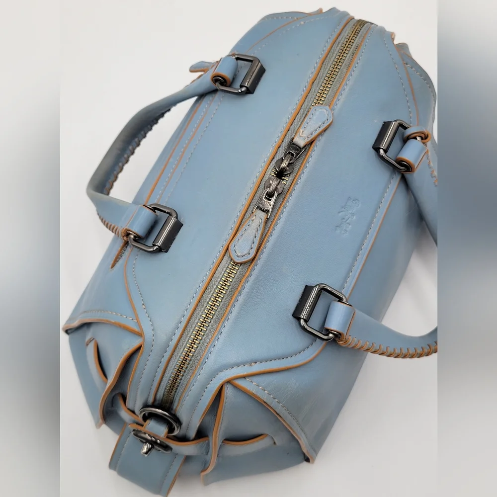 Coach Ace Satchel, GUC, Cornflower Blue - Picture 7 of 16